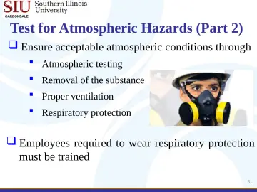 Slide 81: Test for Atmospheric Hazards (Part 2)