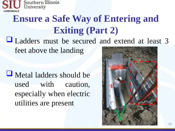Slide 83: Ensure a Safe Way of Entering and Exiting (Part 2)