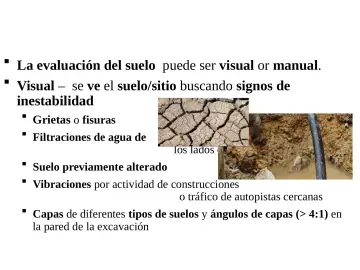 Slide 20: Examen Visual del Suelo