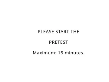 Slide 3: PLEASE START THE