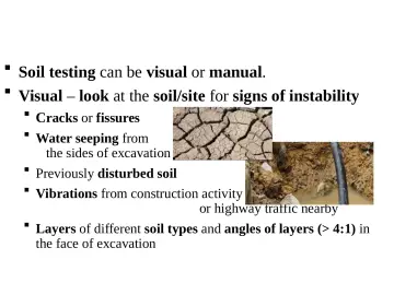Slide 20: Visual Soil Examination