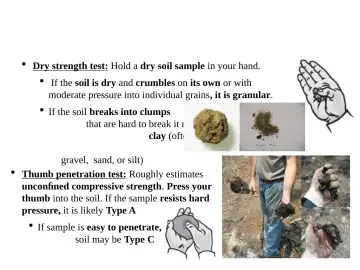 Slide 23: Soil Testing - Manual Tests – cont.