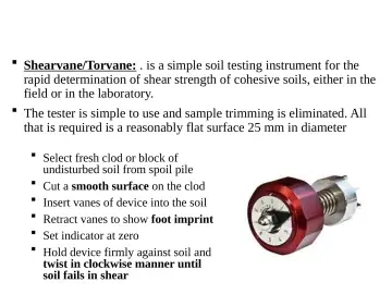Slide 24: Soil testing - Manual tests – cont.