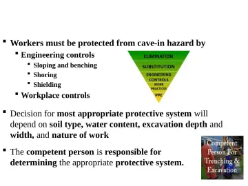 Slide 30: Cave-In Hazard Controls