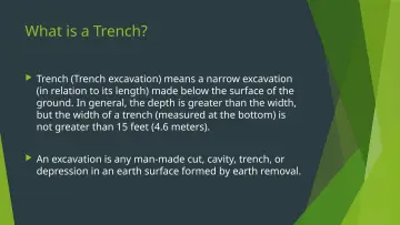 Slide 3: What is a Trench?