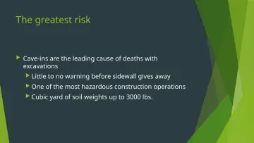 Slide 5: The greatest risk