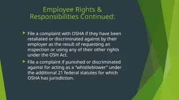 Slide 39: Employee Rights &