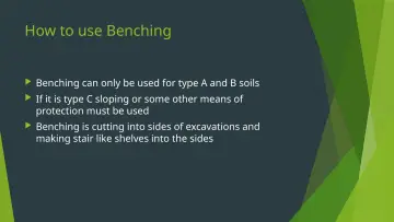 Slide 7: How to use Benching