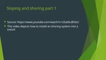 Slide 19: Sloping and shoring part 1