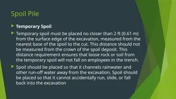 Slide 26: Spoil Pile