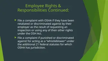 Slide 37: Employee Rights &
