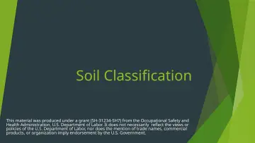 Slide 1: Soil Classification