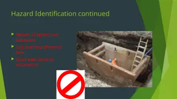 Slide 28: Hazard Identification continued