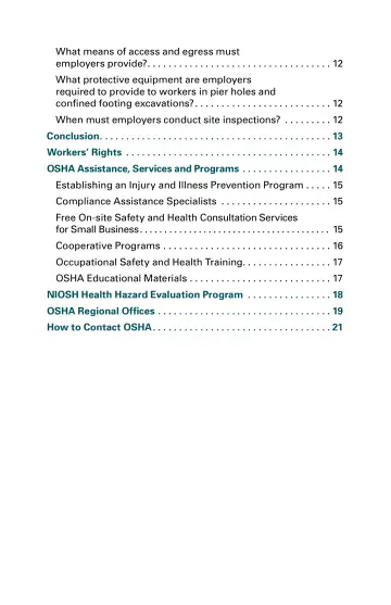 Page 6: What means of access and egress must employers provide? … 12