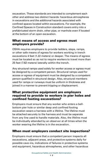 Page 18: What means of access and egress must employers provide?