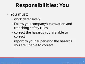 Slide 32: Responsibilities: You