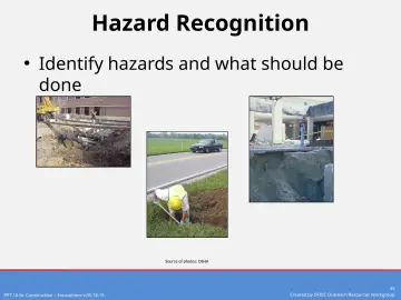 Slide 35: Hazard Recognition