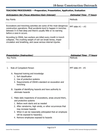 Page 2: TEACHING PROCEDURES ---Preparation, Presentation, Application, Evaluation