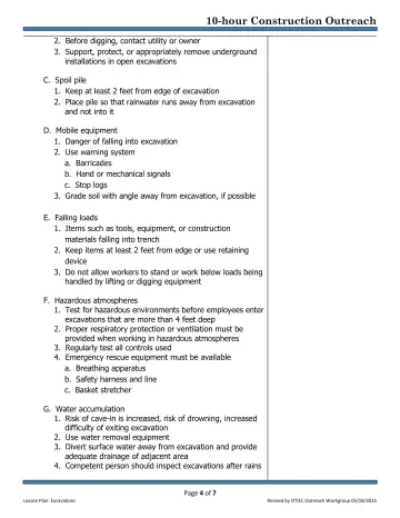 Page 4: 2. Before digging, contact utility or owner