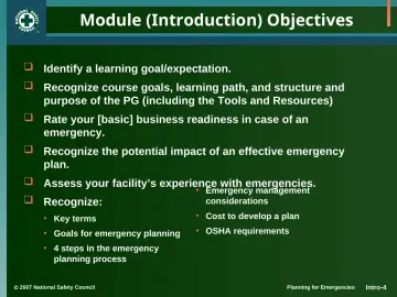 Slide 4: Module (Introduction) Objectives