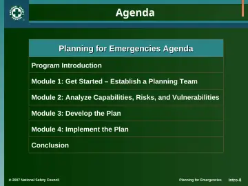 Slide 8: Agenda