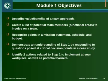 Slide 2: Module 1 Objectives