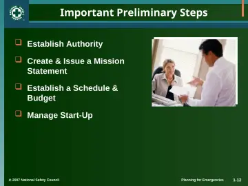 Slide 12: Important Preliminary Steps