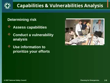 Slide 6: Capabilities & Vulnerabilities Analysis