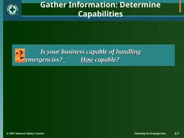 Slide 7: Gather Information: Determine