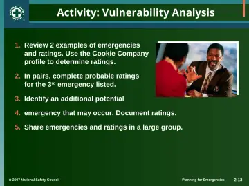 Slide 13: Activity: Vulnerability Analysis