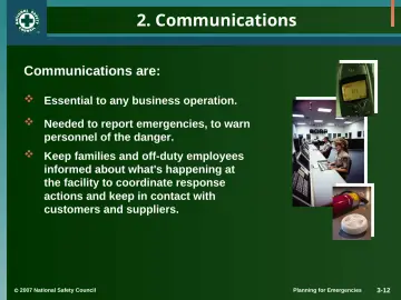 Slide 12: 2. Communications