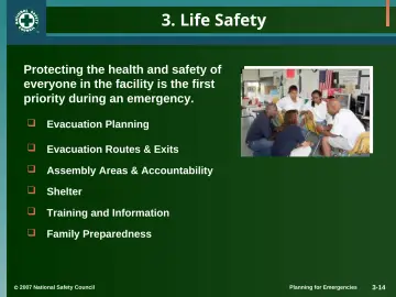 Slide 14: 3. Life Safety