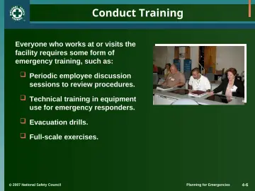 Slide 6: Conduct Training