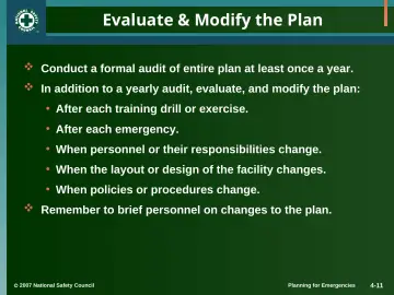 Slide 11: Evaluate & Modify the Plan