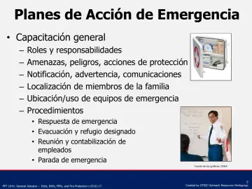Slide 9: Planes de Acción de Emergencia