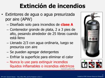 Slide 37: Extinción de incendios