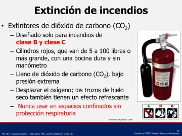 Slide 38: Extinción de incendios