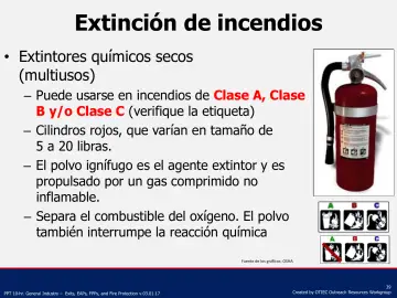 Slide 39: Extinción de incendios
