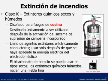 Slide 40: Extinción de incendios