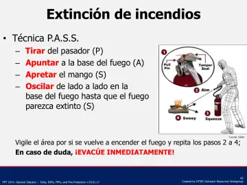 Slide 42: Extinción de incendios