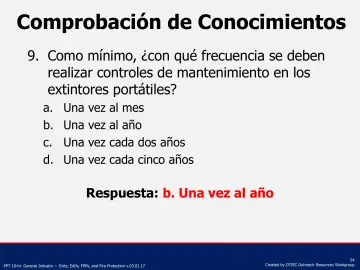 Slide 54: Comprobación de Conocimientos