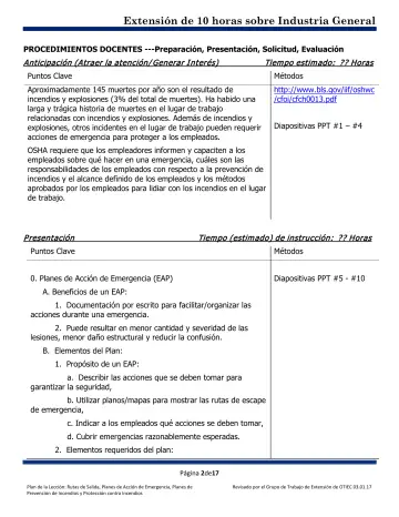 Page 2: PROCEDIMIENTOS DOCENTES ---Preparación, Presentación, Solicitud, Evaluación