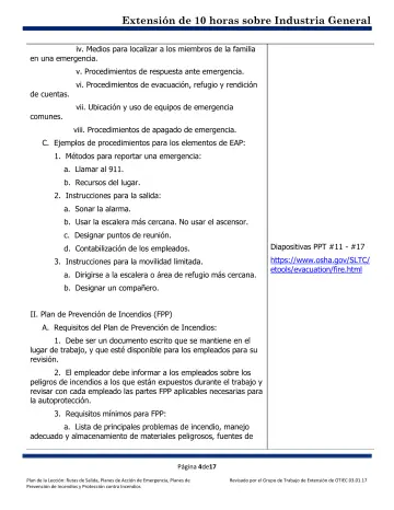 Page 4: iv. Medios para localizar a los miembros de la familia en una emergencia.