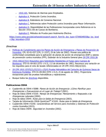 Page 16: 1910.165, Sistemas de Alarmas para Empleados.