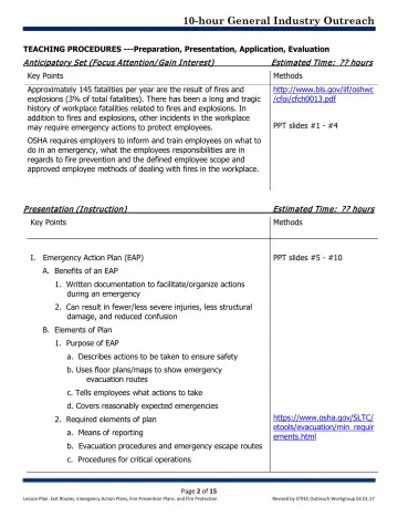 Page 2: TEACHING PROCEDURES ---Preparation, Presentation, Application, Evaluation