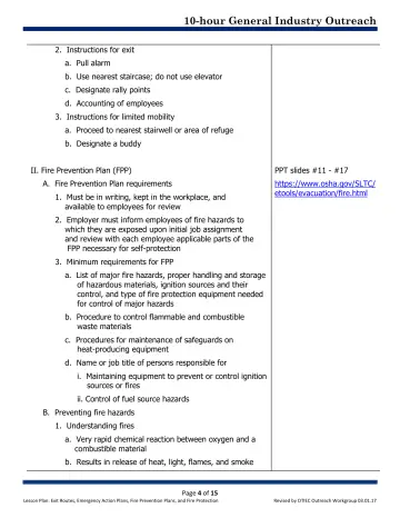 Page 4: 2. Instructions for exit