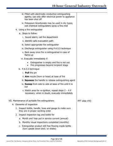 Page 12: iii. Filled with electrically conductive extinguishing agents; use only after electrical…