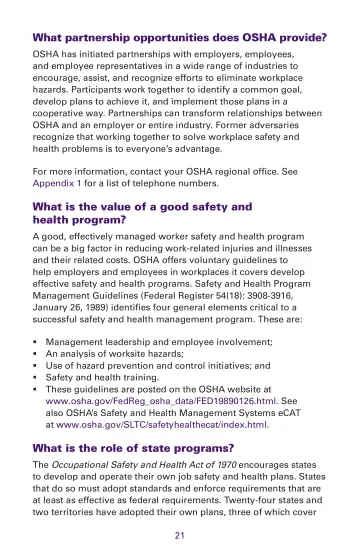 Page 21: What partnership opportunities does OSHA provide?