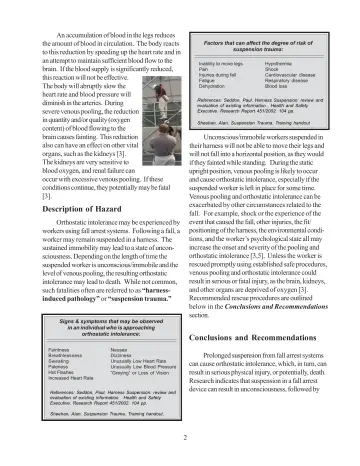 Page 2: Description of Hazard