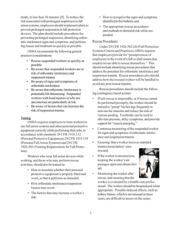 Page 3: How to recognize the signs and symptoms identified in this bulletin; and death, in less…